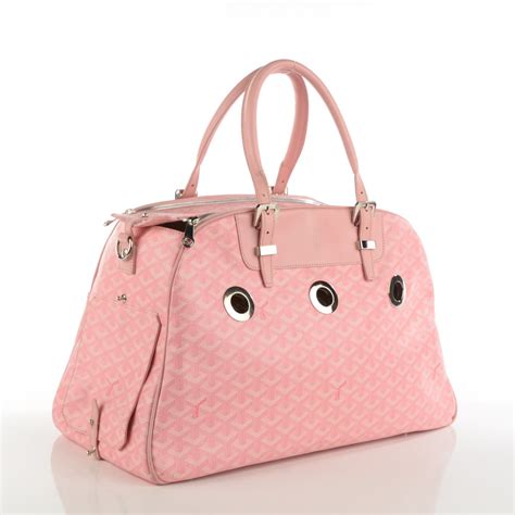 goyard sac hulot|GOYARD Goyardine Sac Hulot Pet Carrier PM Pink.